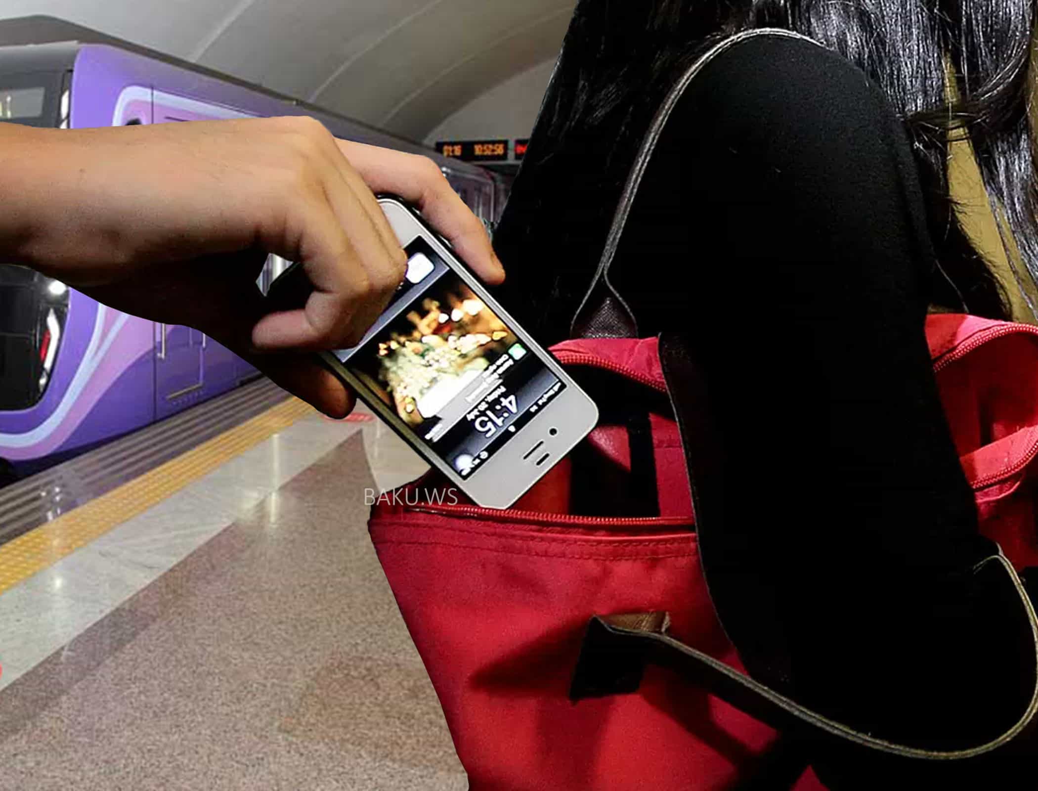 Metroda telefon oğurlayan şəxs saxlanıldı