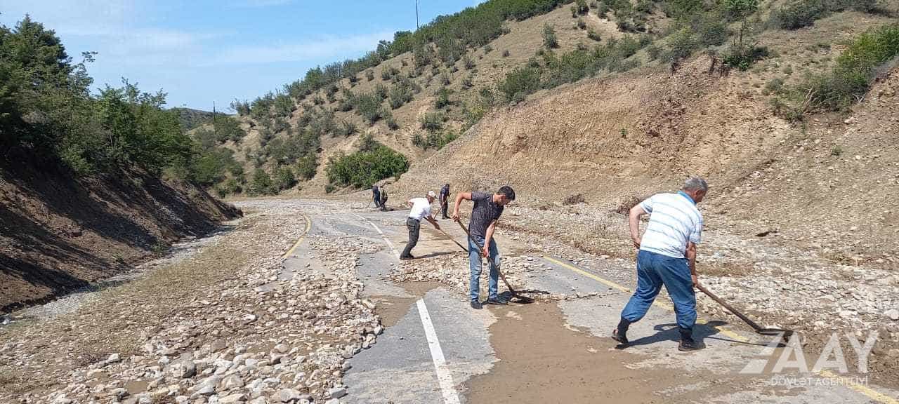 İsmayıllı yolundakı son vəziyyət açıqlandı - FOTO