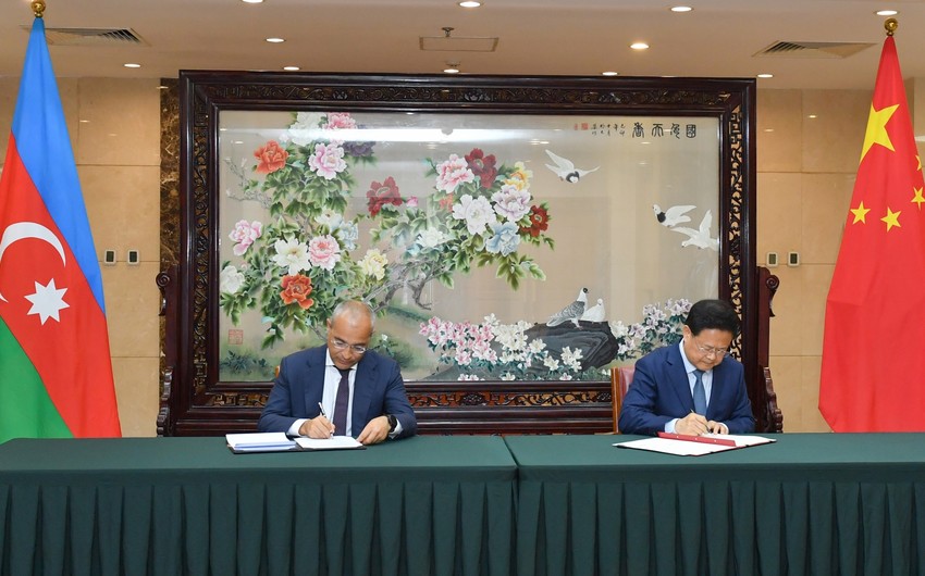 Azərbaycan Çin ilə investisiya əməkdaşlığına dair saziş imzalayıb